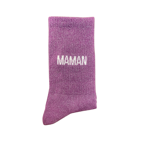 Chaussette pailletée - Maman