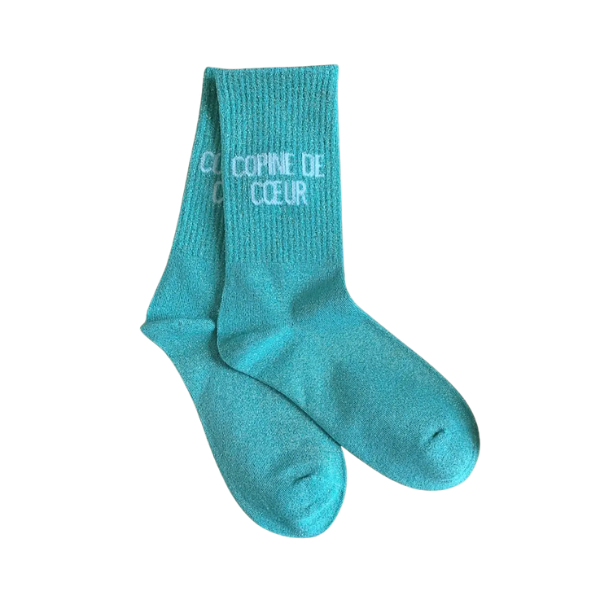 Chaussette pailletée - Copine de coeur