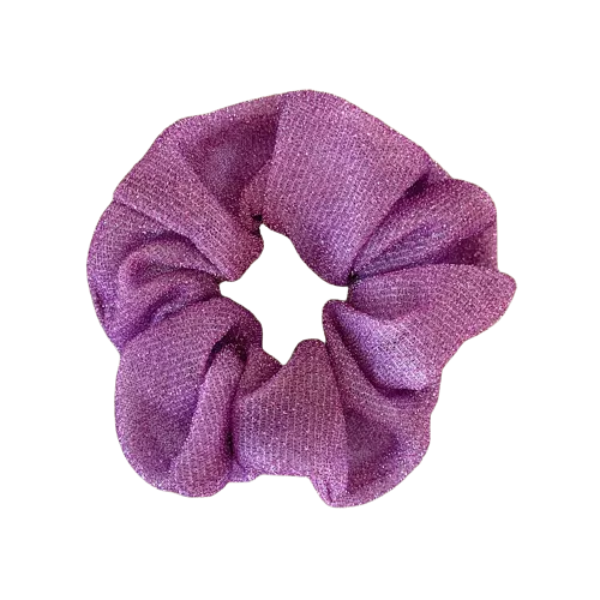 Chouchou paillettes - Violet clair