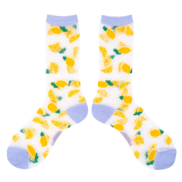 Coucou Suzette - Chaussettes transparentes Citron