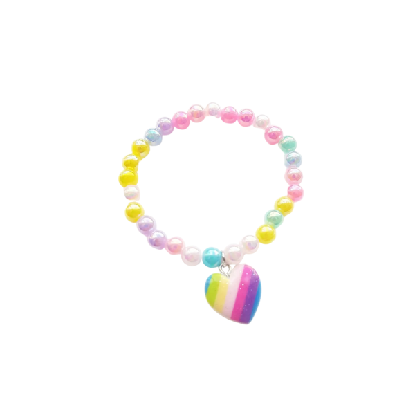 Bracelet multicolore - cœur