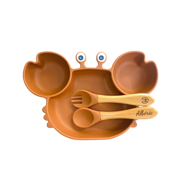 Les petits citrons - Set repas + couvert Crabe Ocre