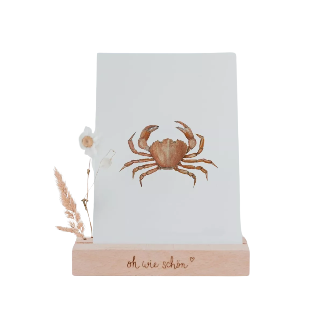Carte aquarelle - Crabe