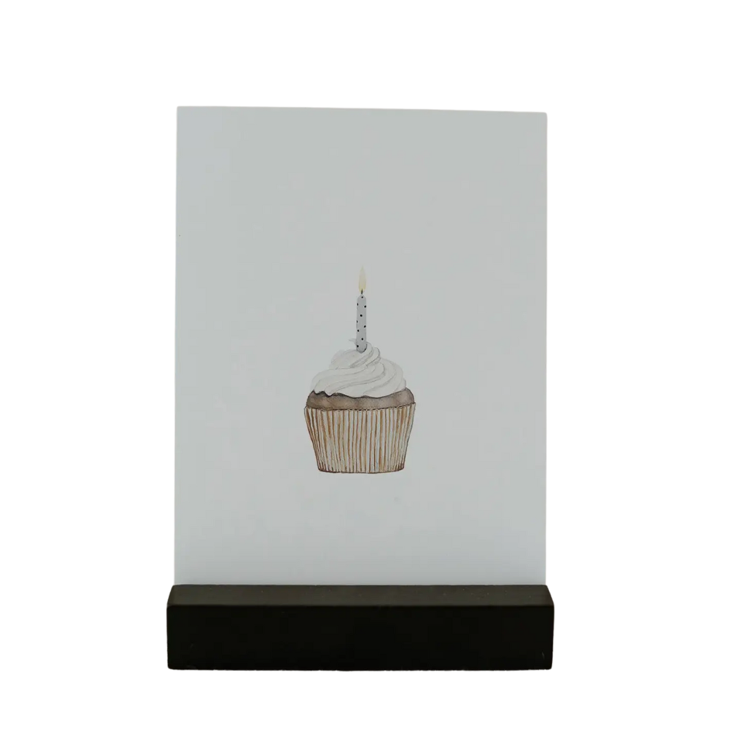 Carte aquarelle - Cupcake