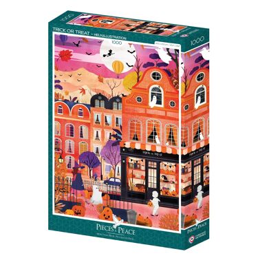 Puzzle Pieces&Peace 1000 Pièces - Des Bonbons ou un Sort
