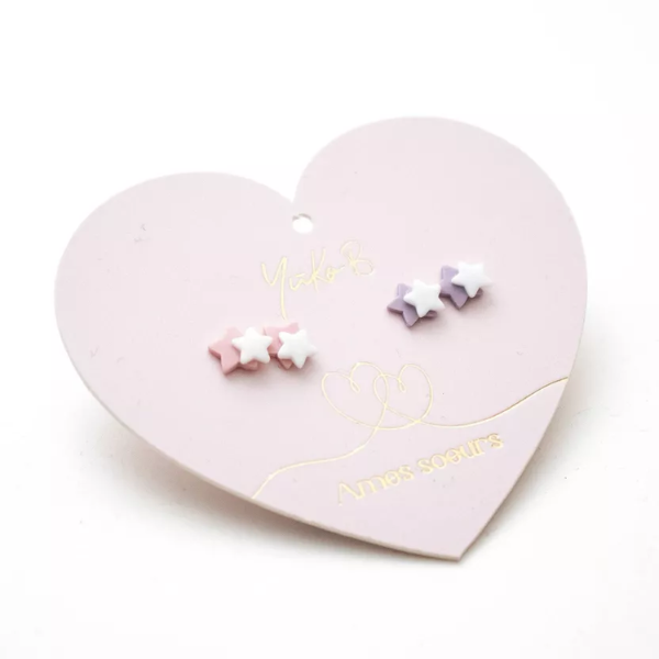 Yuko.B - Duo boucles d'oreilles "Ames Sœurs" - Etoiles