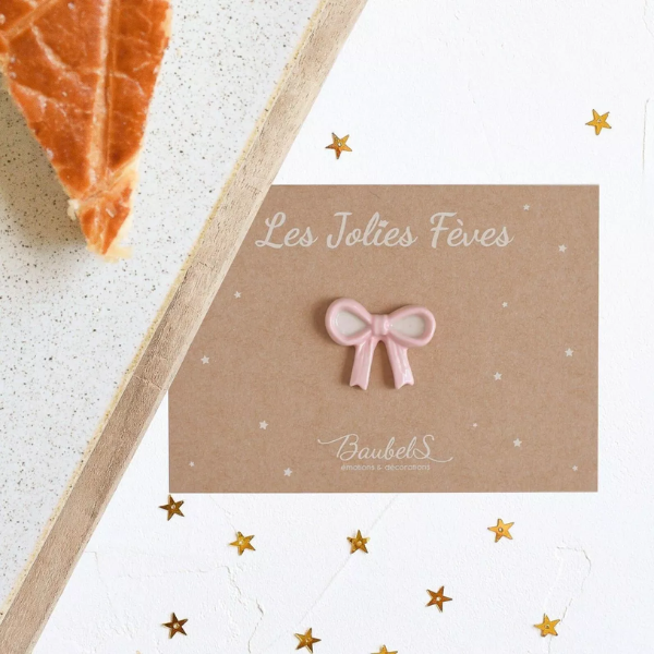 Baubels - Les jolies fêves - Noeud rose