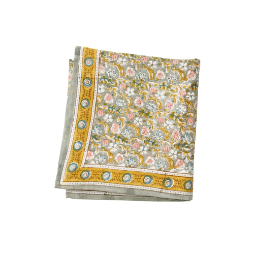 Bonheur du jour - Foulard Indien - Absynthe Vert de Gris