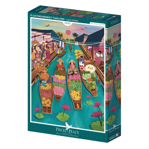Puzzle Pieces&Peace 1000 Pièces - Floating Market Thailand