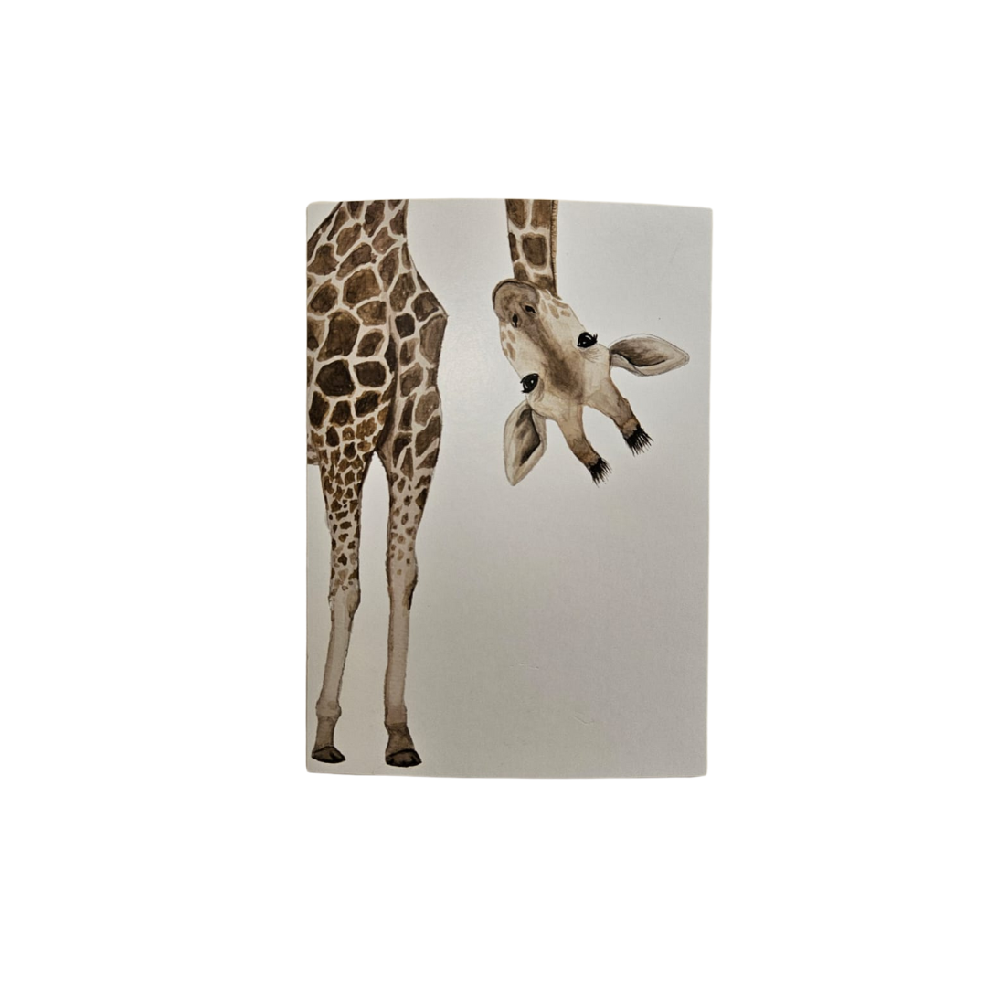 Carte aquarelle - Girafe