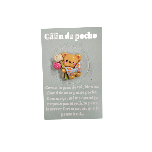 Câlin de Poche - Glaçon - Ourson Joncquille