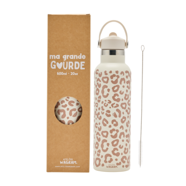 Atelier Wagram - Gourde 600ml léopard