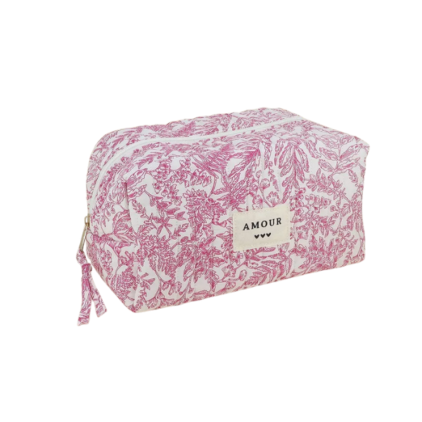 Bohm - Trousse de toilette - Jouy rose