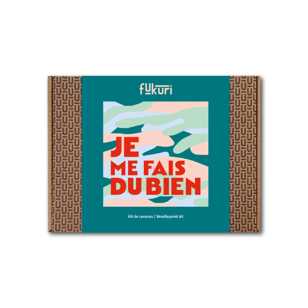 Kit Canevas - DIY - Je me fais du bien 20x20cm