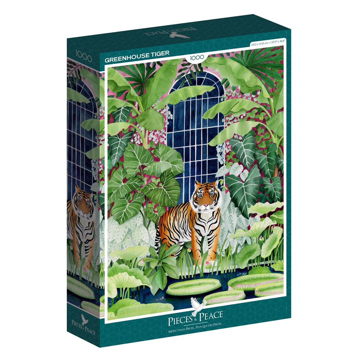 Puzzle Pieces&Peace 1000 pièces - Greenhouse Tiger