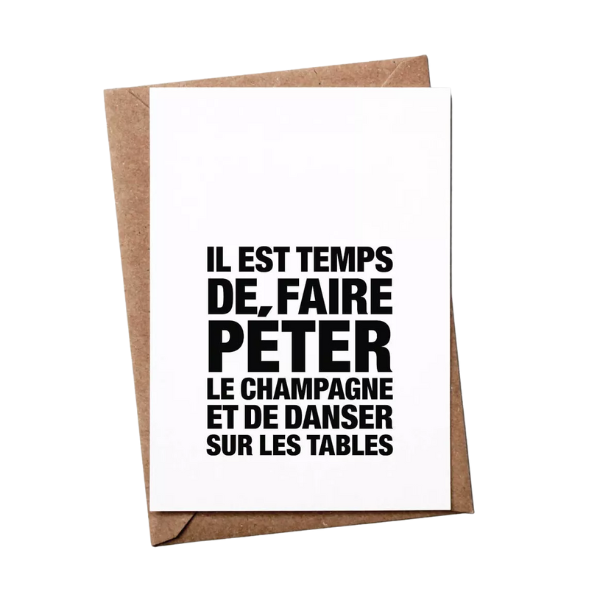 Bulma Carte anniversaire - Il est temps de faire la fête