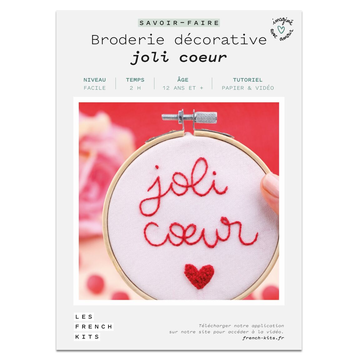 Les French Kits - Broderie décorative - Joli Cœur