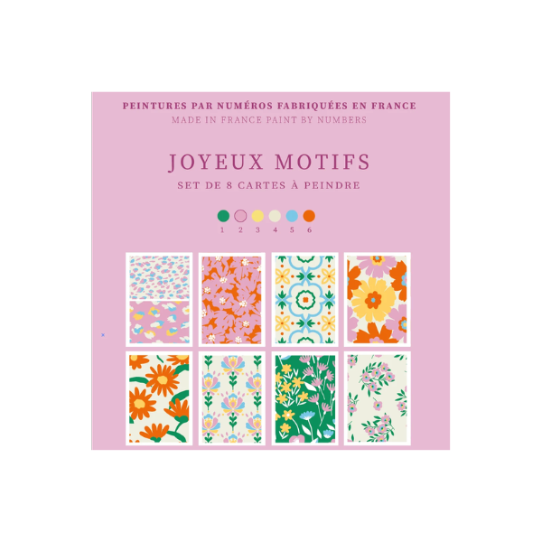 Salut Irene - Peinture au Numéro – 8 cartes - Joyeux motifs