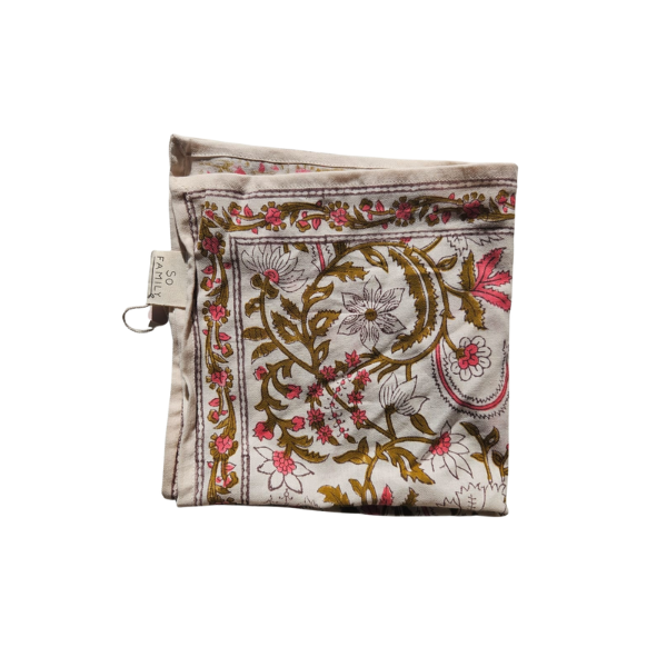 So family - Foulards Delhi Cerisier - 50x50cm