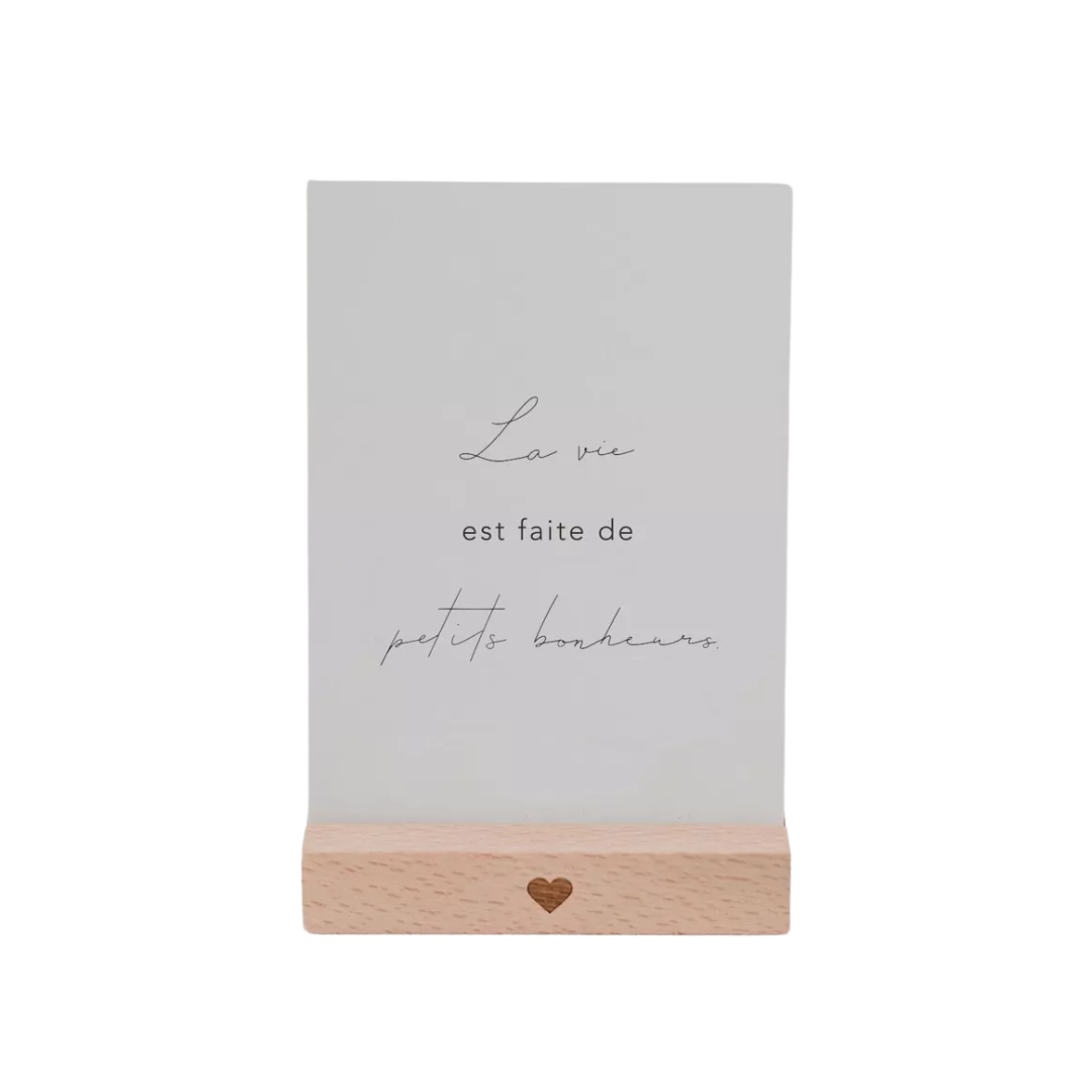 Carte aquarelle - Dicton Petit Bonheur