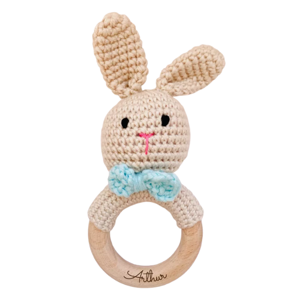 Hochet en crochet pour Bébé - Lapin