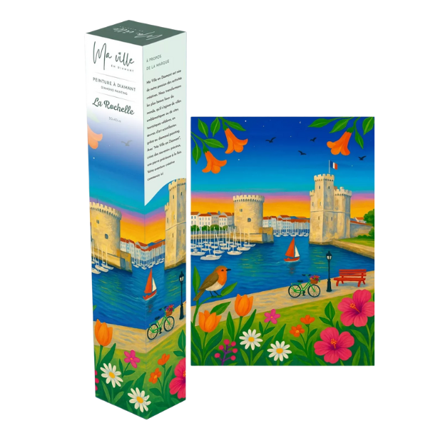 Ma Ville en Diamant – Kit de Diamond Painting La Rochelle