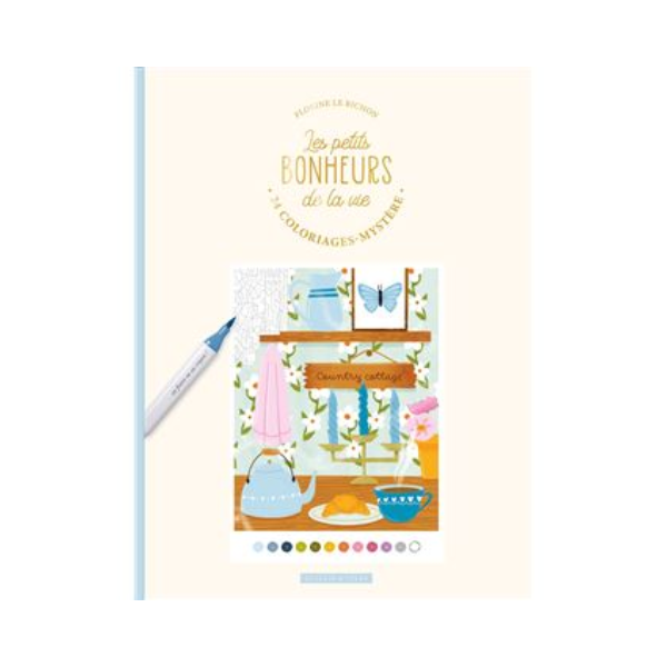 Les petits bonheurs de la vie - coloriage mystère luxe