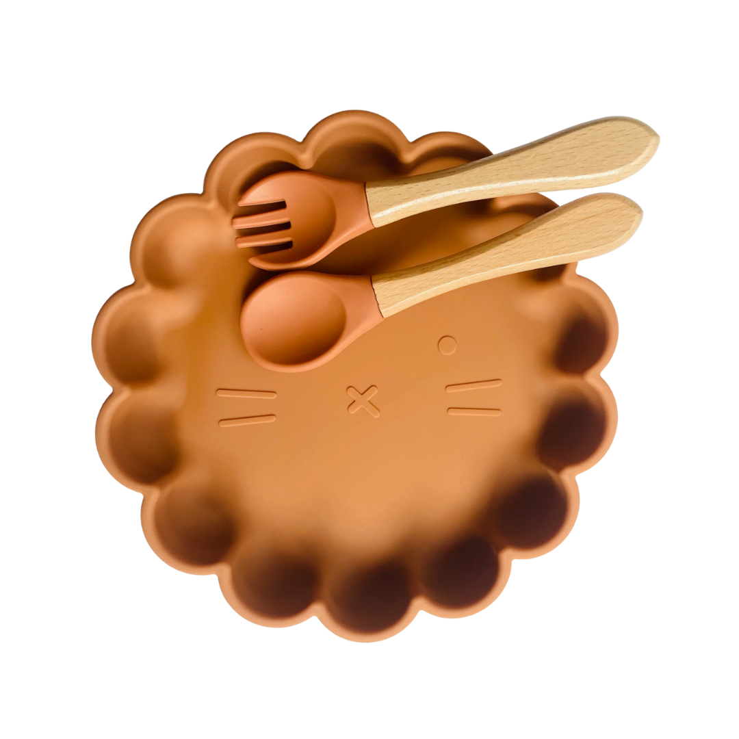 Les Petits Citrons - Set repas + couvert Lion Ocre