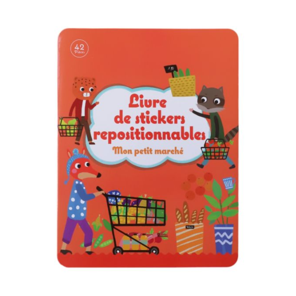 Le petit souk - Livre stickers repositionnables Mon petit Marché