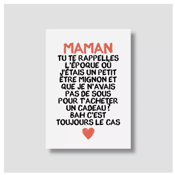 Bulma Carte - Maman tu te rappelles quand jetais un petit être mignon