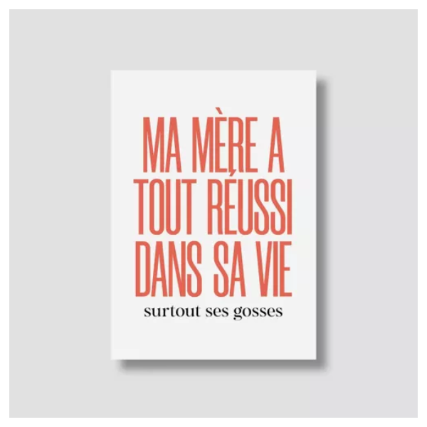 Bulma Carte - Ma mère a tout réussi