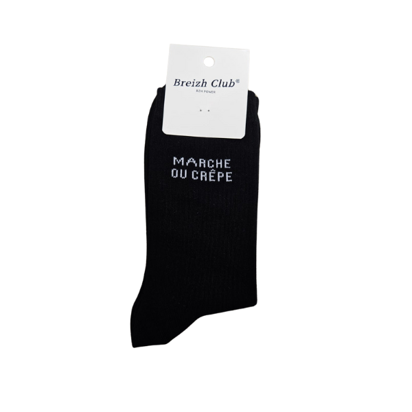 Breizh Club - Chaussette " Marche ou crêpe "