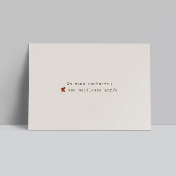 Bulma Carte - vœux " Meilleure année"