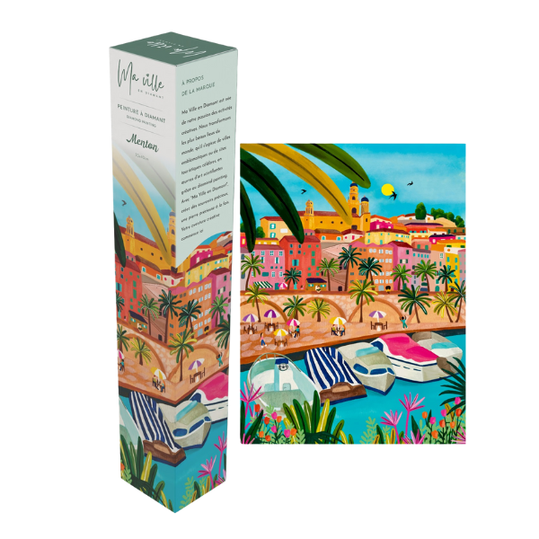 Ma Ville en Diamant – Kit de Diamond Painting Menton