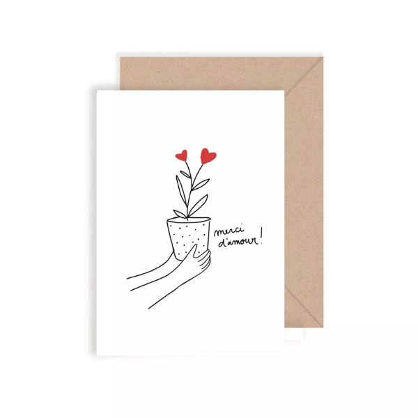 Carte Double – My Lovely Thing - Merci d'Amour