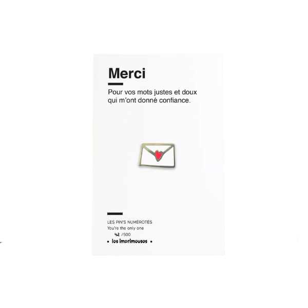 Les imprimeuses - Lettre - Merci