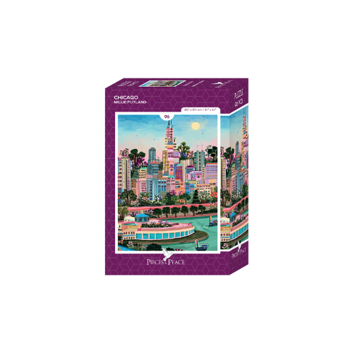 Pièces and Peace - Mini-Puzzle 96 pièces - Chicago