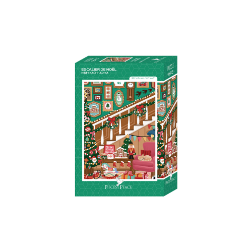 Pièces and Peace - Mini-Puzzle 96 pièces - Escalier de Noël