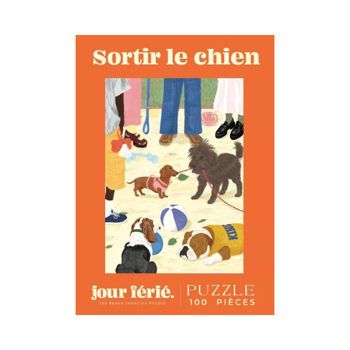Jour férié - Mini Puzzle 100 pcs - Sortir le chien