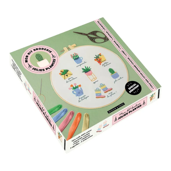 Mon kit broderie - Jolies plantes