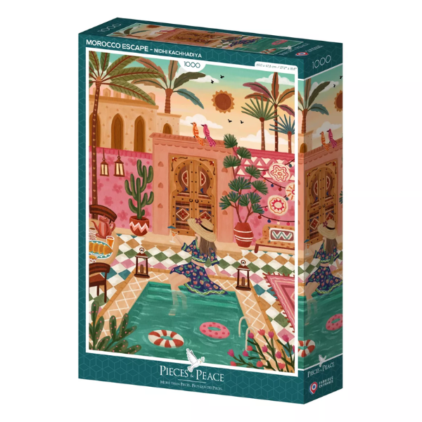 Puzzle Pieces&Peace 1000 Pièces - Morocco escape