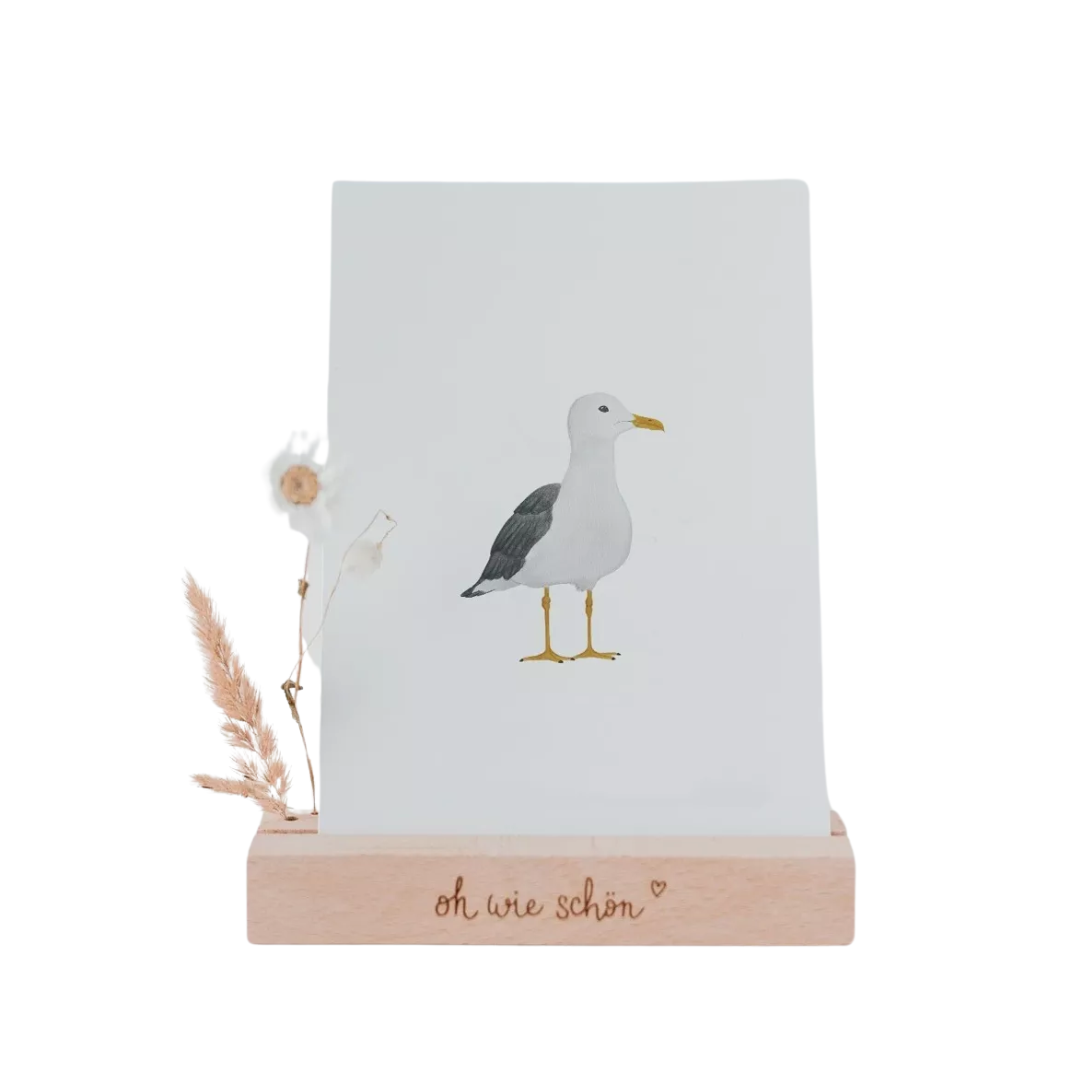 Carte aquarelle - Mouette