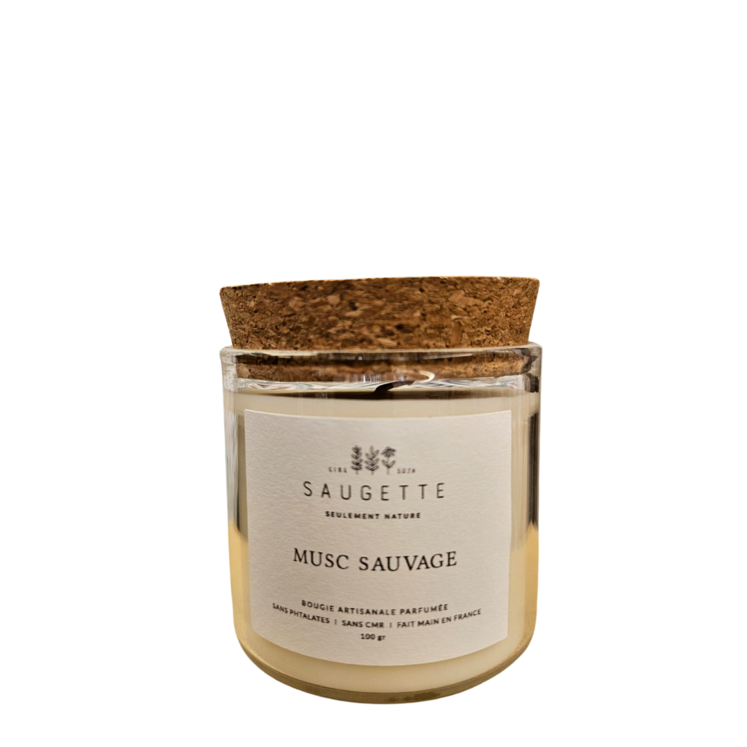 Saugette - Bougies artisanale Musc sauvage