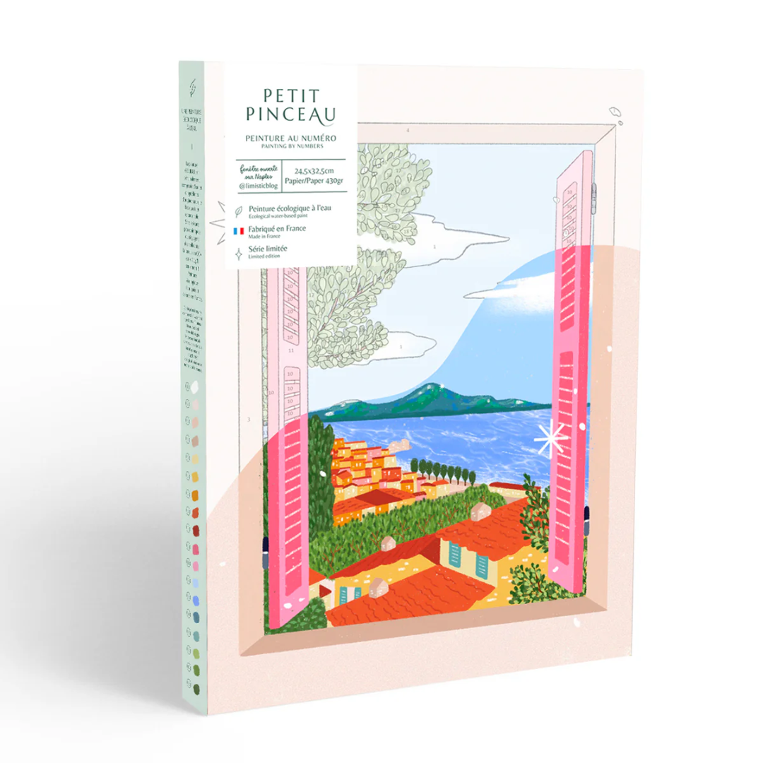 Peinture à Numéro Petit Pinceau - Fenêtre ouverte sur Naples