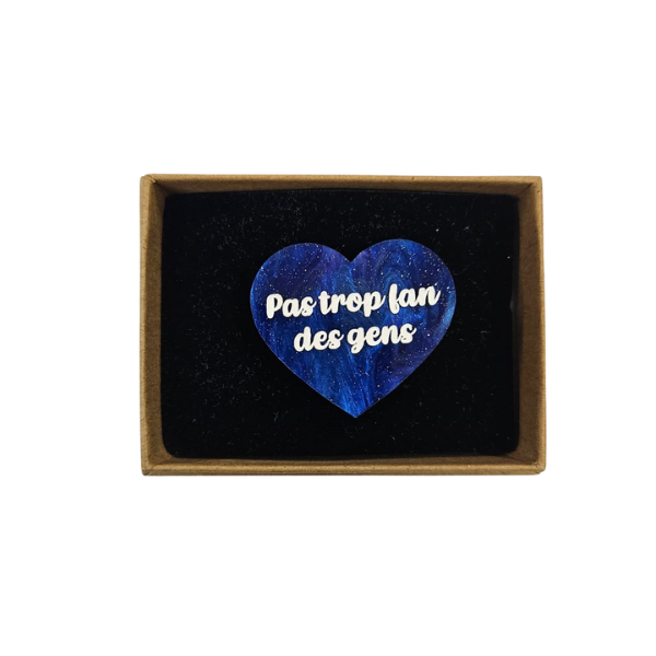 Laura coupeau - Broche "Pas trop fan des gens"