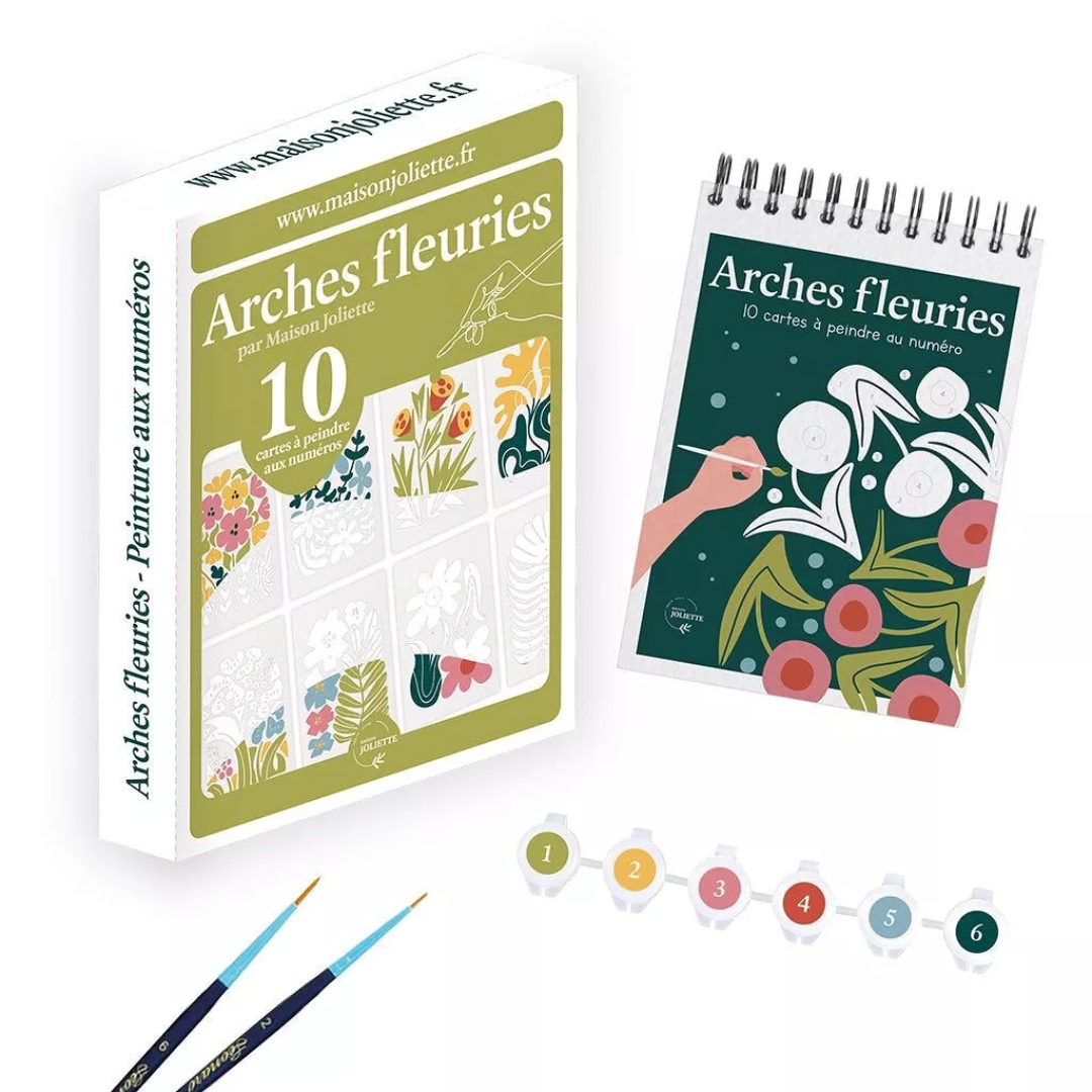 Maison Joliette - Peinture aux numéros - Arches fleuries