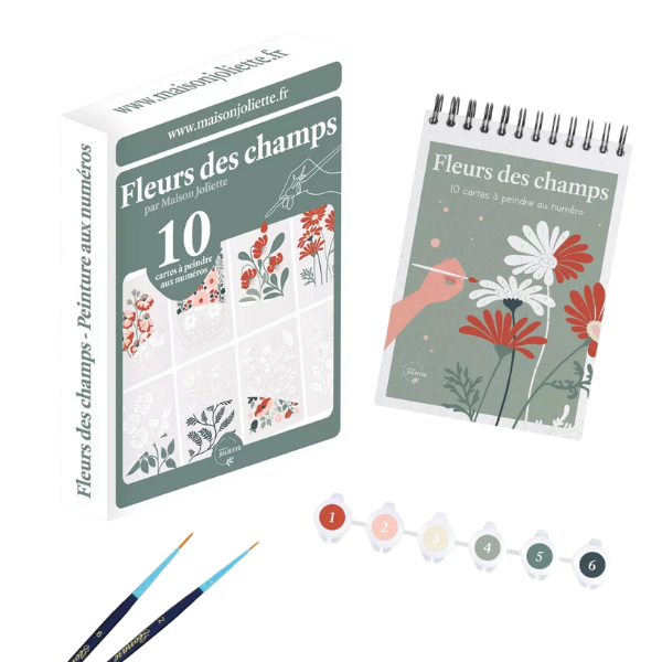 Maison Joliette - Peinture aux numéros - Fleurs des champs