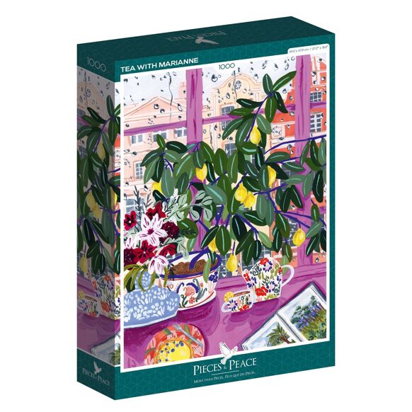 Puzzle Pieces&Peace 1000 pièces - Tea Time Pluvieux