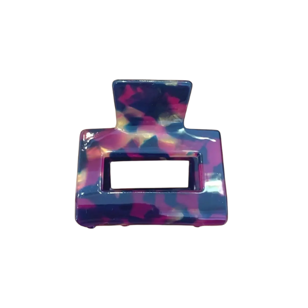 Pince croco grand modèle - Violet nuit