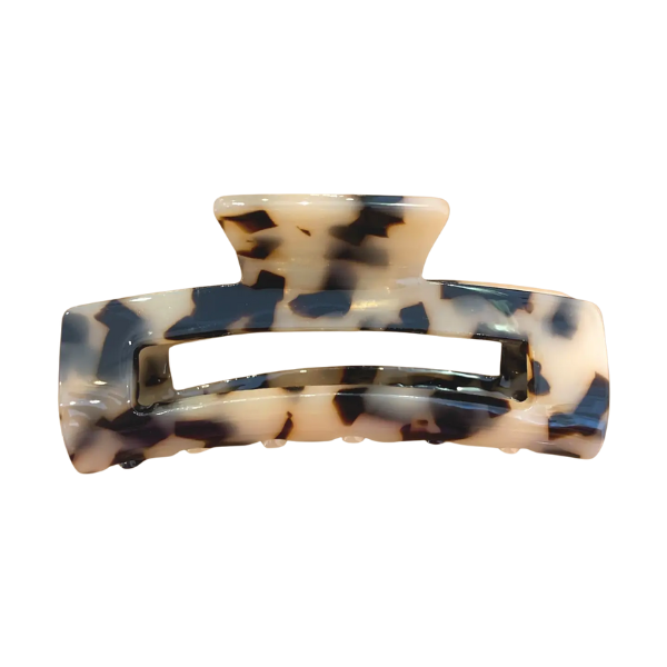 Pince croco rectangulaire - Léopard